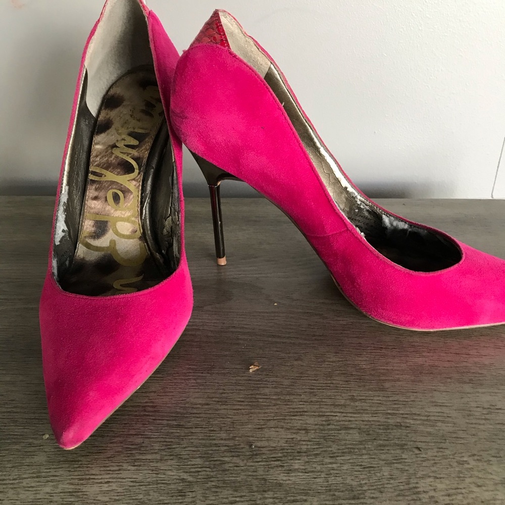 Sam Edelman HOT PINK heels